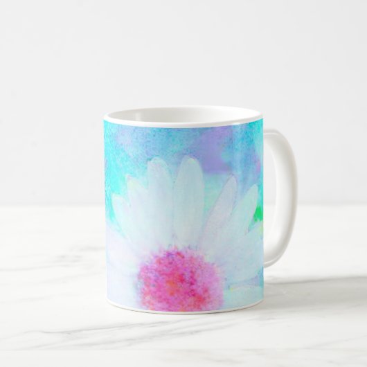 Zomermadeliefje in zacht pastel koffiemok (Voorkant rechts)