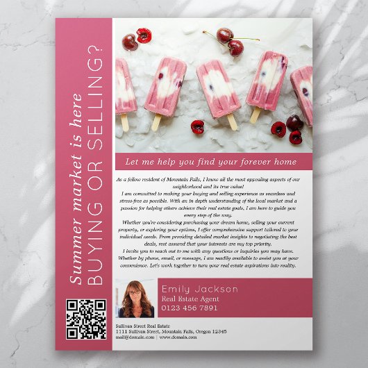 Zomermarkt is hier Vastgoedmarketing Flyer