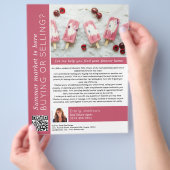 Zomermarkt is hier Vastgoedmarketing Flyer (Hand)