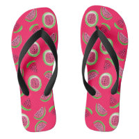 Zomermelodie: Watermeloen Waterverf teenslippers