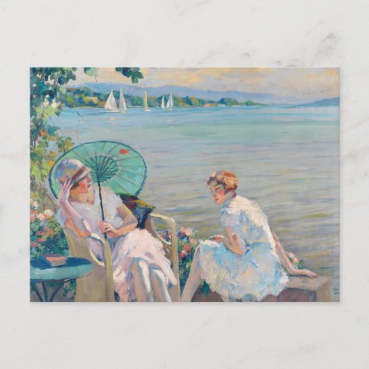 Zomermiddag aan het meer | Edward Cucuel Briefkaart (Voorkant)
