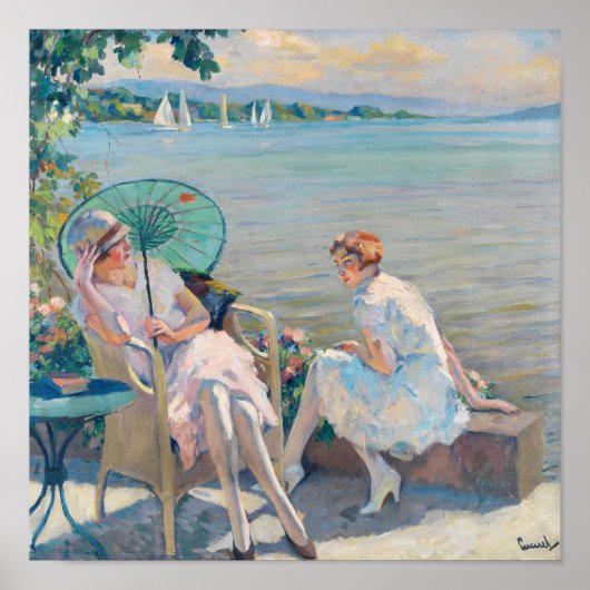 Zomermiddag aan het meer | Edward Cucuel Poster (Voorkant)
