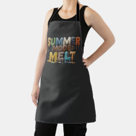 Zomermodus: Smelt- Grappige Smeltende Tekst Schort