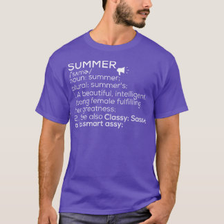 Zomernaam Zomerdefinitie Zomer Vrouw Naam S T-shirt