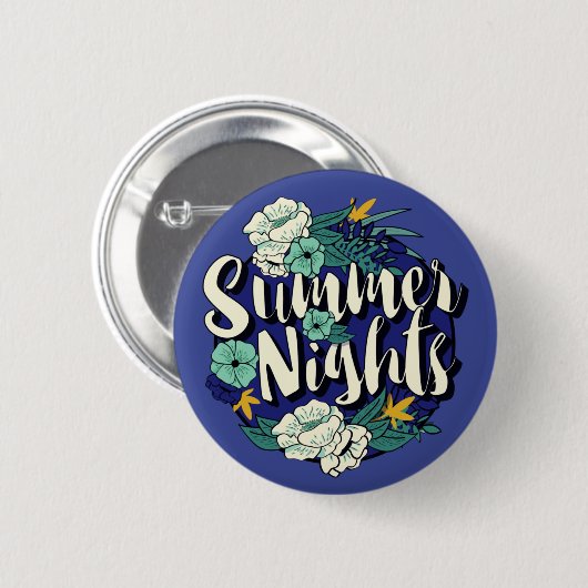 zomernacht ronde button 5,7 cm (Voorkant /achterkant)