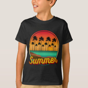zomernatuur zonsondergang t-shirt