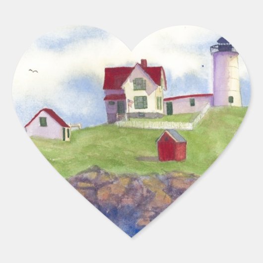zomernubbel hart sticker (Voorkant)