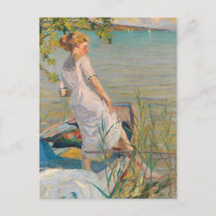 Zomerochtend op het Starnberg meer   Edward Cucuel Briefkaart