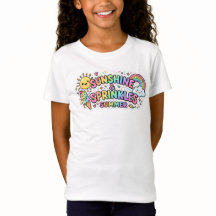 Zomerontwerp T-shirt voor kleine meisjes