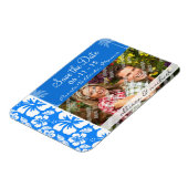 Zomerpalm; Azure Blue Tropical Hibiscus Magneet (Linkerzijde)