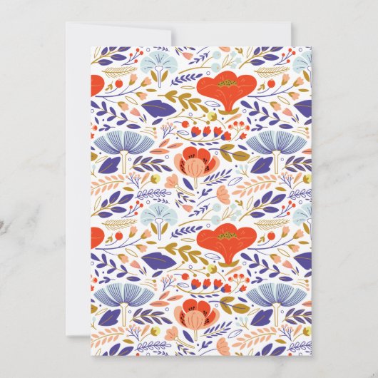  zomerpapaverbloemen aankondiging (Voorkant)