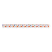 zomerpapaverbloemen grosgrain lint (Voorkant)