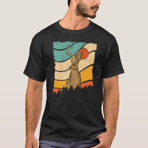 Zomerparadijs met palmbomen in vintage retro stijl t-shirt