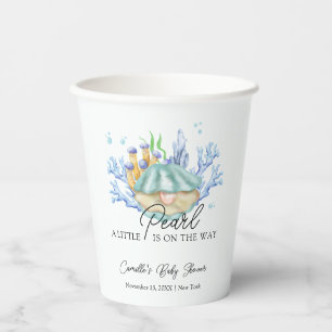 Zomerparel onder het Zeeen Baby shower Papieren Bekers