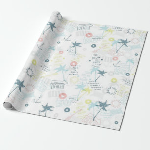 Zomerpatroon Cadeaupapier
