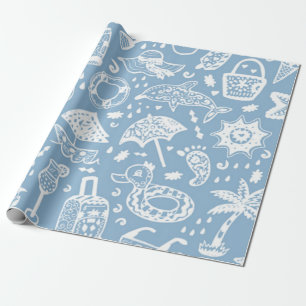 Zomerpatroon Cadeaupapier