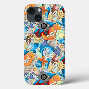Zomerpatroon iPhone 13 Hoesje
