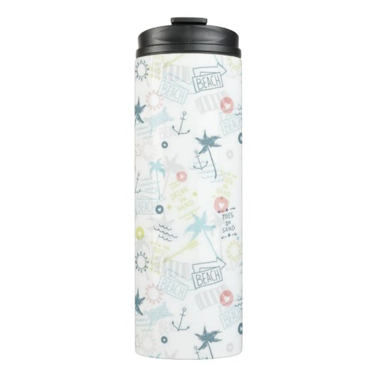 Zomerpatroon Thermosbeker (Voorkant)