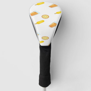 zomerpatroon van oranje sap golfheadcover