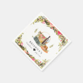 Zomerpicknick Aquarel Bloemen Servet (Hoek)