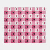 Zomerpicknick fleece deken (Voorkant (Horizontaal))