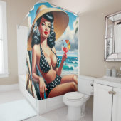 zomerpin-up douchegordijn (In situ)