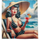 zomerpin-up douchegordijn (Voorkant)