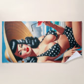  zomerpin-up strandlaken (Voorkant)