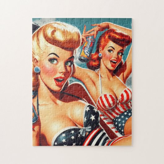  zomerpinups legpuzzel (Verticaal)