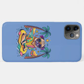 Zomerplezier met Schattigee Pug Dog in Zwembad Case-Mate iPhone Case (Achterkant (horizontaal))
