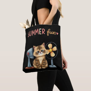 Zomerpret Kat T-shirt Sarcasme Tabby Draagtas