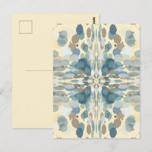 Zomerpret Ocean Spray Spatten Abstracte Kunst Briefkaart