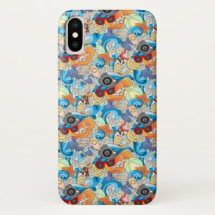 Zomerpretpatroon Voeg uw initiaal 2 toe iPhone X Hoesje