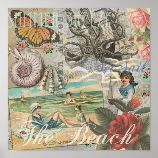  zomerretro Victoriaans Poster (Voorkant)