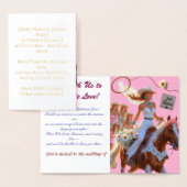 Zomerrit naar Forever - Cowgirl Wedding Bliss Folie Kaarten (Display)