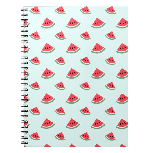 Zomerrood Watermelonsnijpatroon Notitieboek (Voorkant)