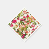  zomerroze pinda ' s bloemen servet (Hoek)