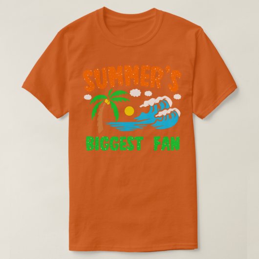 Zomers grootste fan t-shirt (Design voorkant)