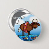zomerschaap ronde button 5,7 cm (Voorkant /achterkant)