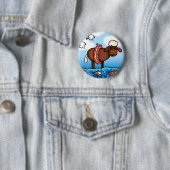 zomerschaap ronde button 5,7 cm (In situ)