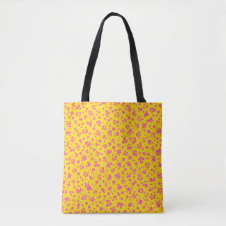 Zomerse Canvas tas van roze en design - 16 "x16"