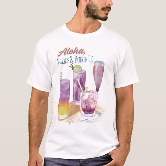 ZOMERSE DRINKEN T-SHIRT (Voorkant)