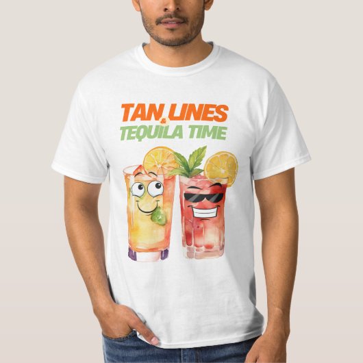 ZOMERSE DRINKEN T-SHIRT (Voorkant)