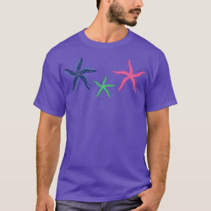 Zomerse feestdagen met zeesterren t-shirt