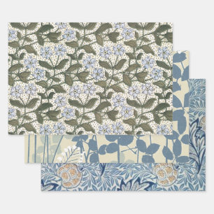 Zomerse maagdenpalmbloem  Elegant Bloemen Inpakpapier Vel