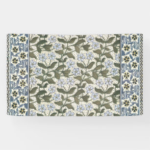 Zomerse maagdenpalmbloem Elegant Bloemen Spandoek