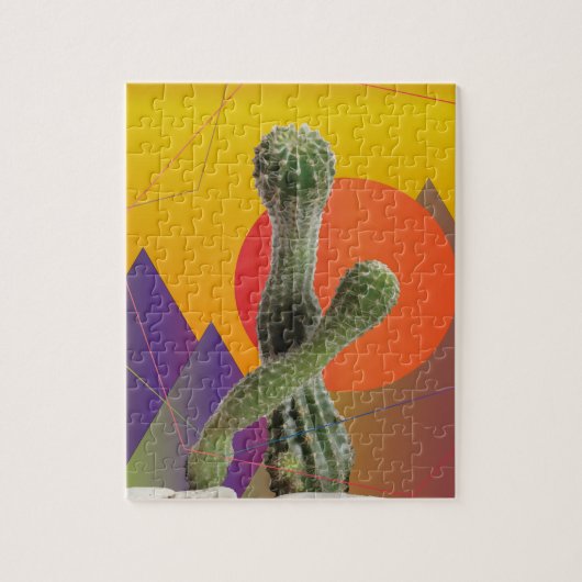 Zomerse puzzel met geschenkdoos (Verticaal)