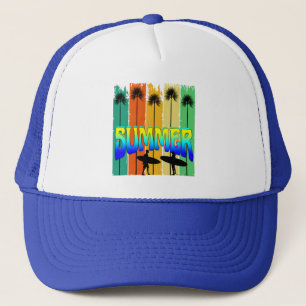 ZOMERSE RETRO PALMBOMEN TRUCKER PET