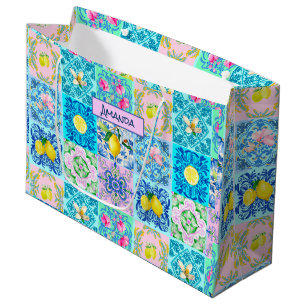 Zomerse Siciliaanse turquoise kleurrijke azulejo A Groot Cadeauzakje