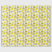 Zomerse Sinaasappels: Stijlvol fruitpatroon. Cadeaupapier (Vlak)